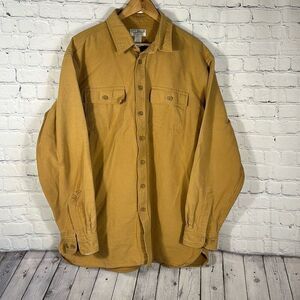 LL Bean Item 187924 Chamois Shirt Flannel Shirt Traditional Fit XL Tall FLAW!!